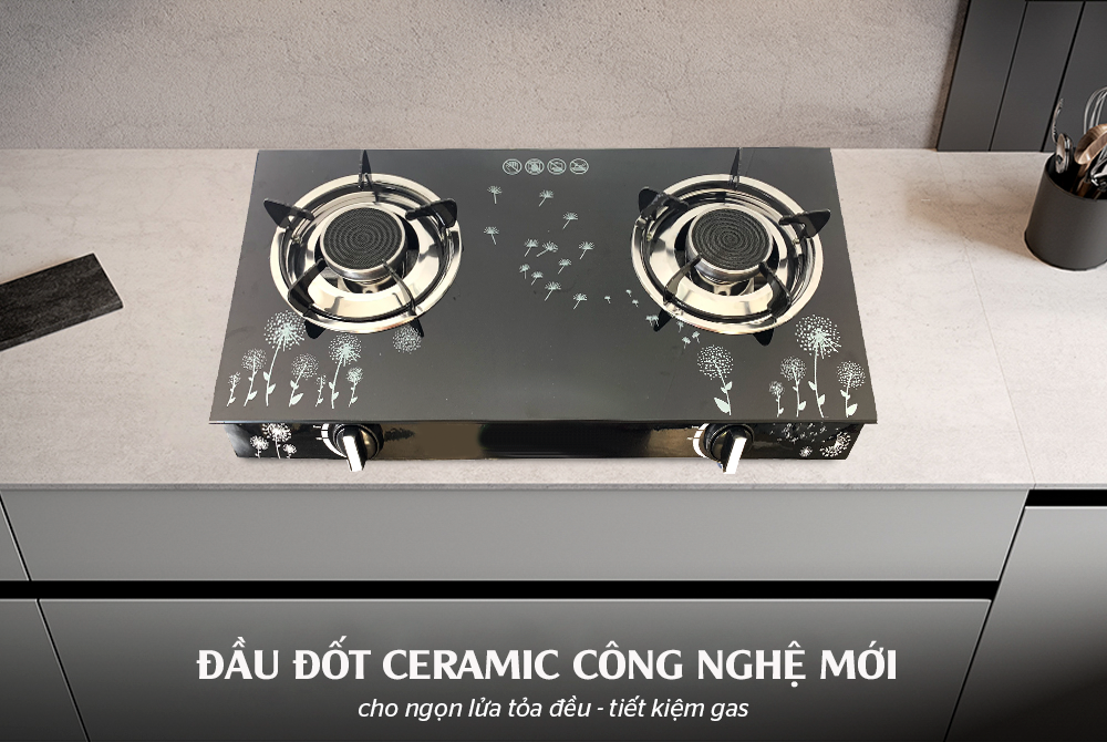 Bếp Ga Hồng Ngoại Cao Cấp - Mặt Kính Cường Lực, Tiết Kiệm Ga