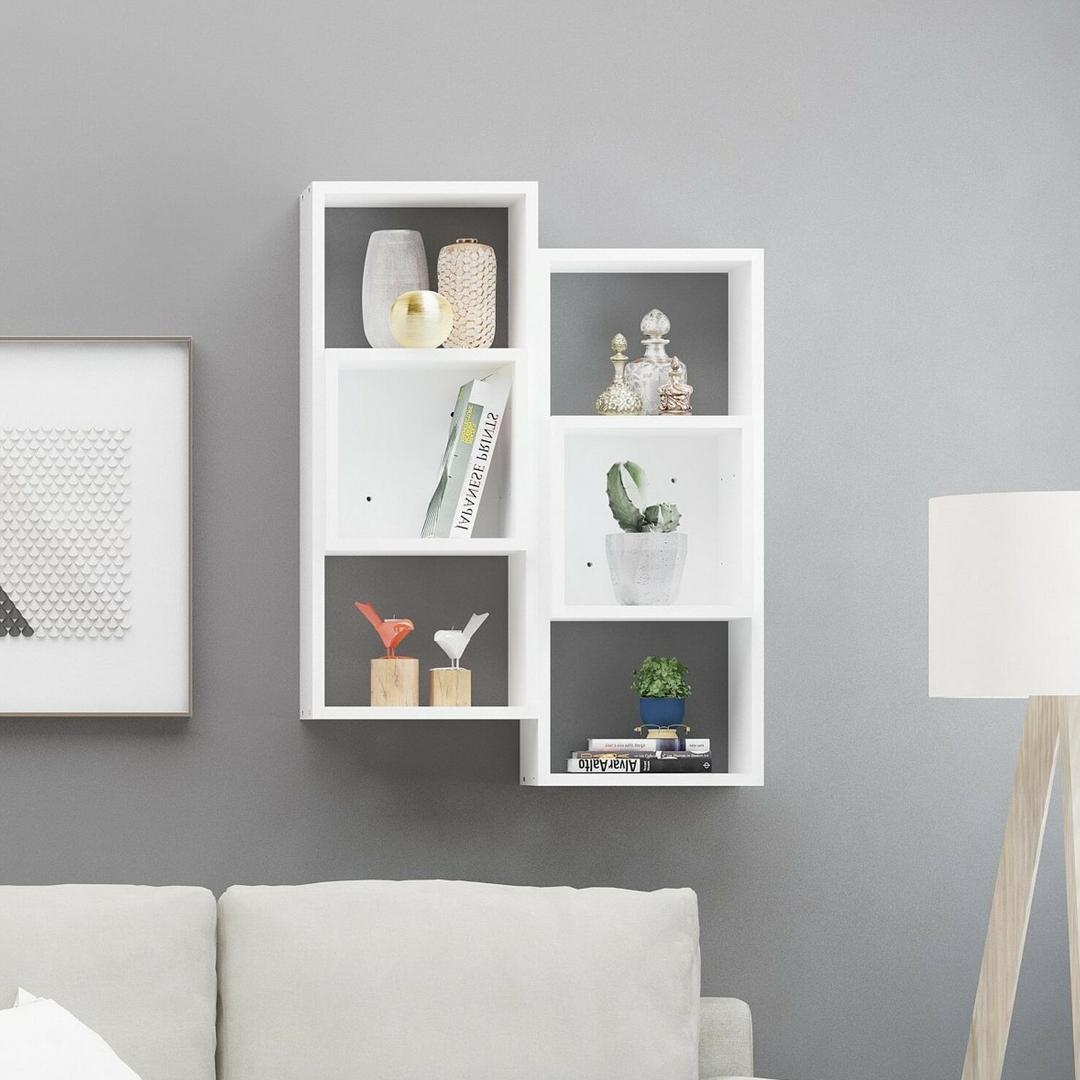 Kệ trang trí gỗ kiểu dáng nhỏ gọn SMLIFE Wiona