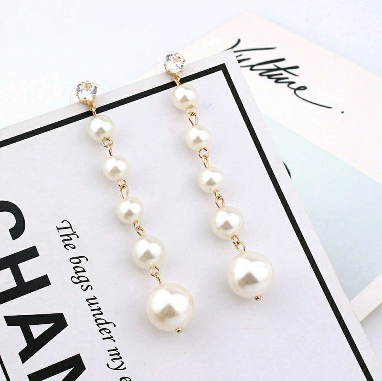 Khuyên tai thời trang cho nữ , bông tai , hoa tai dạng dài cá tính dẽ thương , cô dâu , mặc áo dài đơn giản