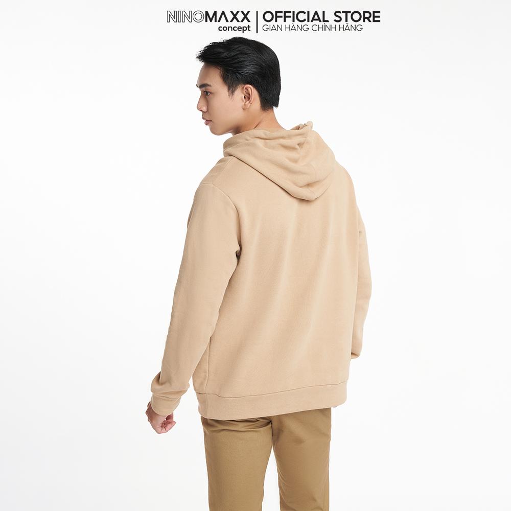 NINOMAXX Áo hoodies Basic Nam chất liệu cotton tay dài 2204006
