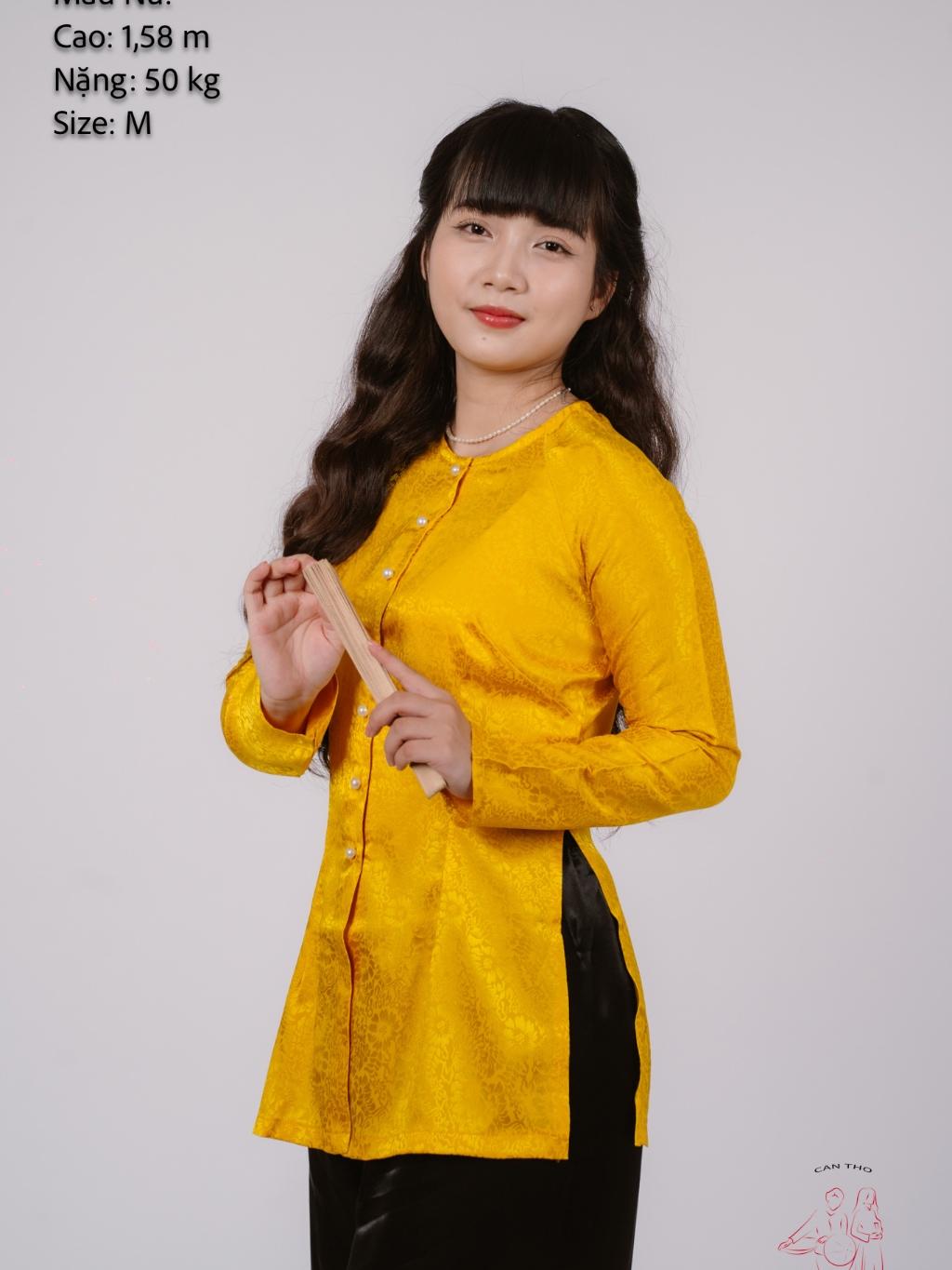 Áo lẻ bà ba gấm Hồng cánh sen/ Xanh nước biển/ Vàng Đồng/ Vàng chanh/ Đỏ đô- Bà ba Bigsize