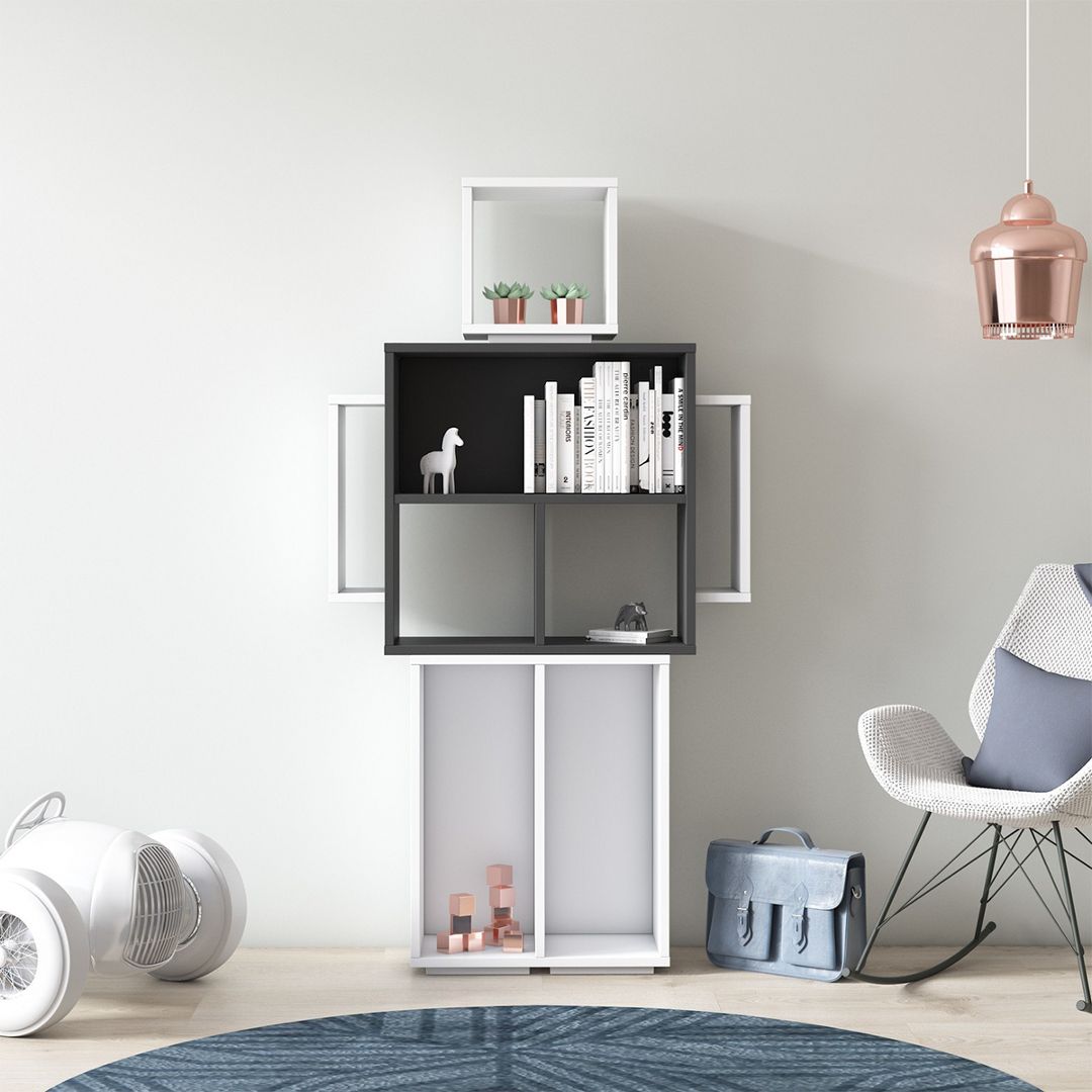 Kệ sách bằng gỗ thiết kế thông minh SMLIFE Bayberry