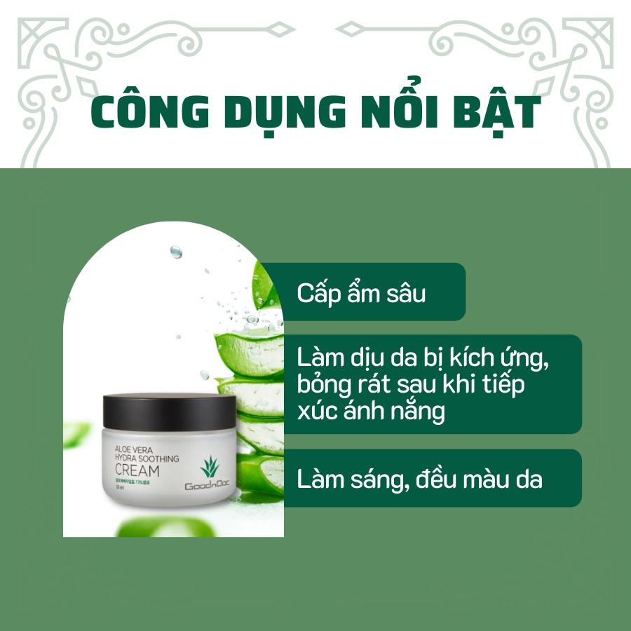 Kem Dưỡng Ẩm Lô Hội Aloe Vera Soothing Cream GoodnDoc 50ml