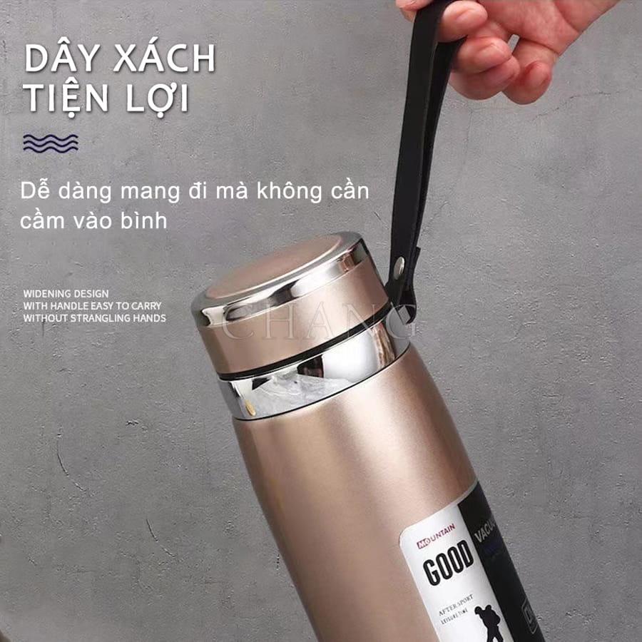 Bình Giữ Nhiệt Nóng Lạnh Lõi Thép Inox 304 Bình Chân Không Cách Nhiệt Kèm Bộ Lọc Thể Thao Bằng Thép Không Gỉ