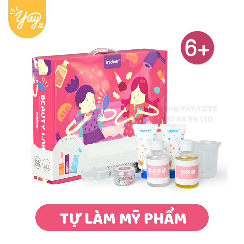 [HDSD T.VIET] Bộ Steam Làm Mỹ Phẩm &amp; Spa Cho Bé 5+ - Mideer