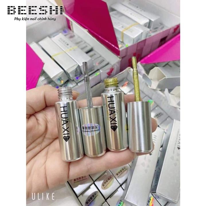 Sơn gel mắt mèo kim cương Huaxi 9D màu vàng, trắng - beeshi shop nail