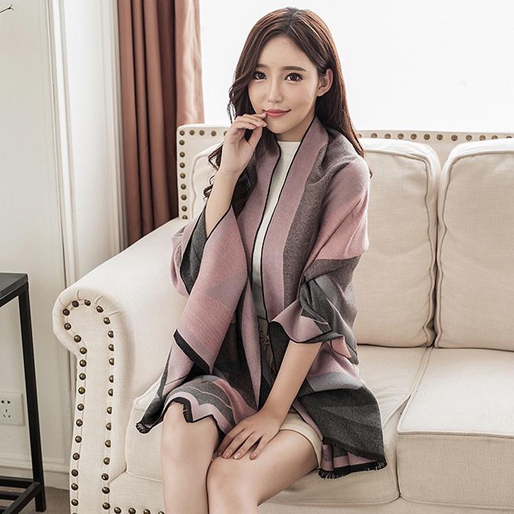 (New) Khăn Quàng Cổ Nữ Chất Len Cashmere Lì Siêu Mềm Mịn K09