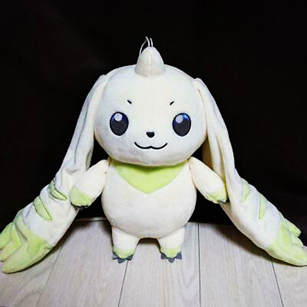 Gấu Bông Pokemon - Thỏ Trắng Tai Dài Terriermon (30 Cm) Gb206 (Tặng 1 Móc Khóa Dây Da Pu Đính Đá Lấp Lánh)