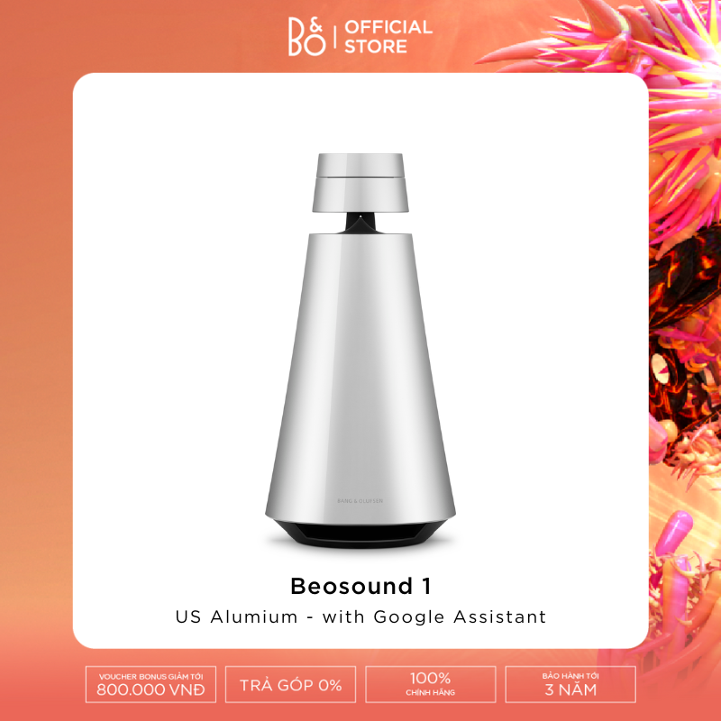 Beosound 1 với Google Assistant - Loa B&O với Wi-Fi và Bluetooth xách tay - Hàng chính hãng