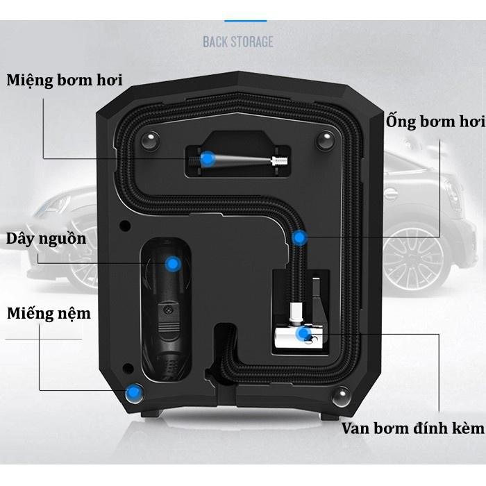 Máy Bơm Lốp Điện Tử Tự Ngắt Aikesi Lực Bơm Rất Mạnh Bảo Bành 12 Tháng 1 Đổi 1