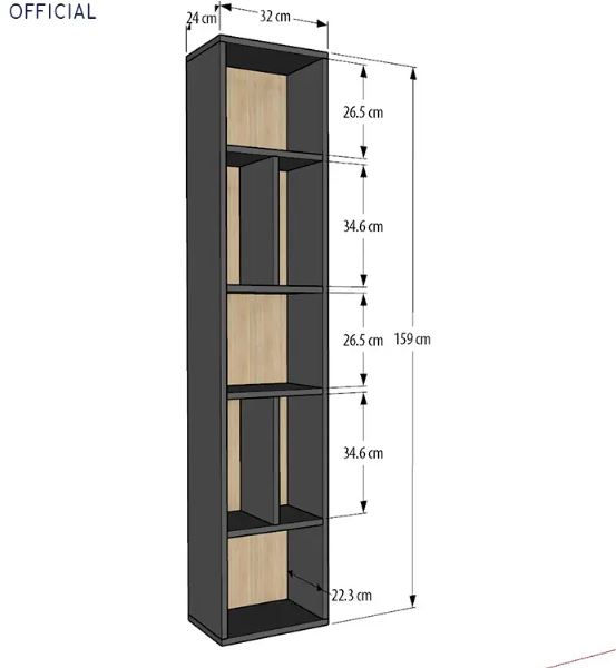 Kệ Gỗ Treo Tường Có Vách Sau Juno Sofa CTKT520 KT 159x24x32cm