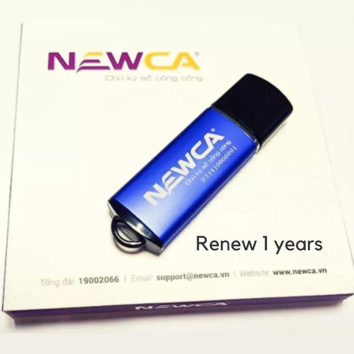 Gia hạn chữ ký số NewCA dành cho Tổ chức gói 1 năm - Hàng chính hãng