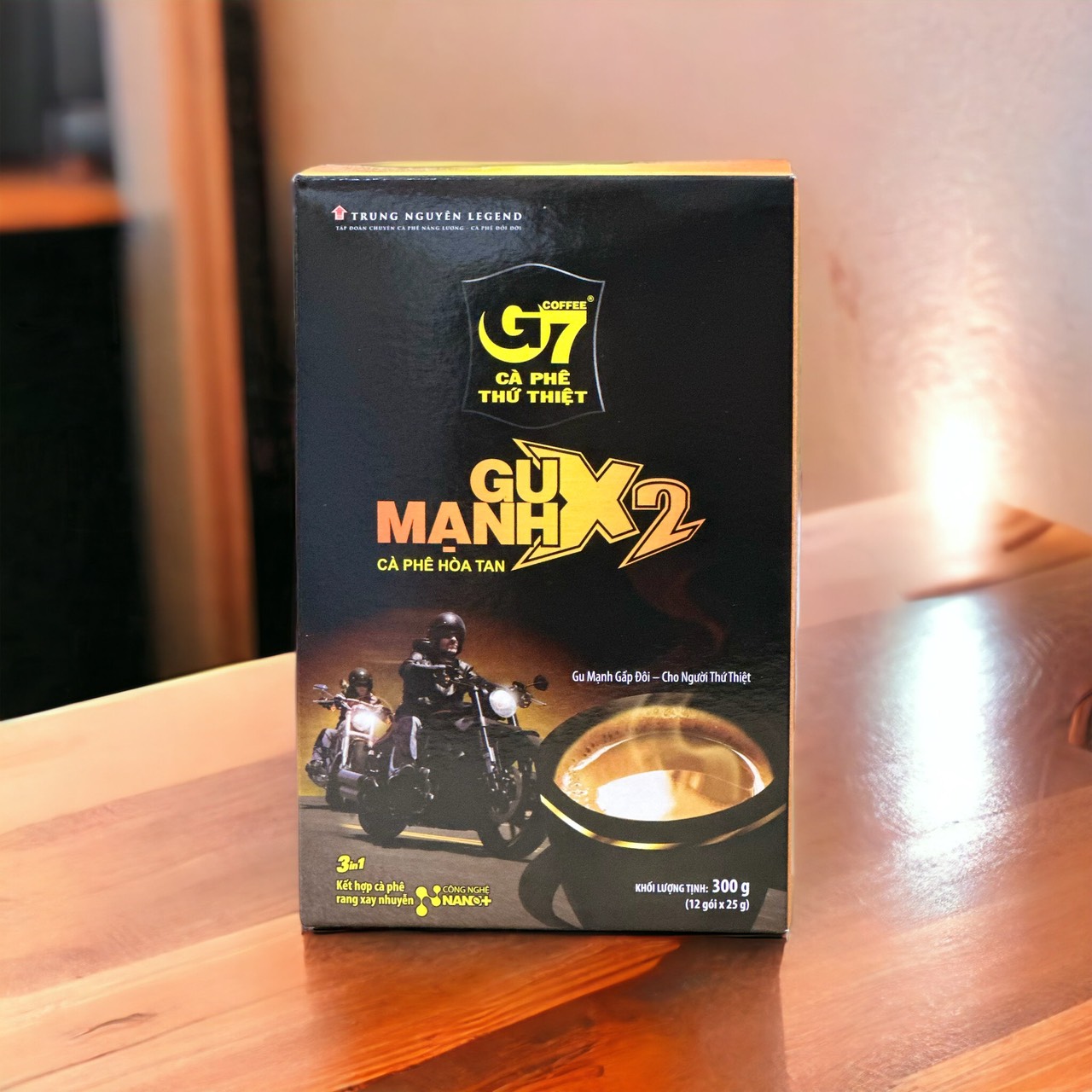 G7 Cà phê Sữa Gu Mạnh X2 Trung Nguyên( Hộp 12 Gói x 25gam)
