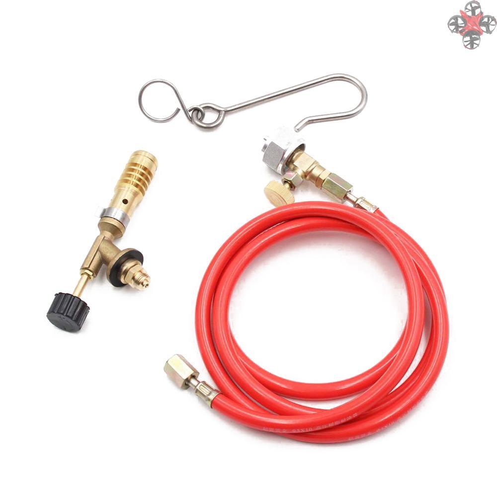 Copper Welding Torch Compatible With Americans MAPP Gases Cylinders Portable Flamethrower With Hose for Solder Propane Welding Kit