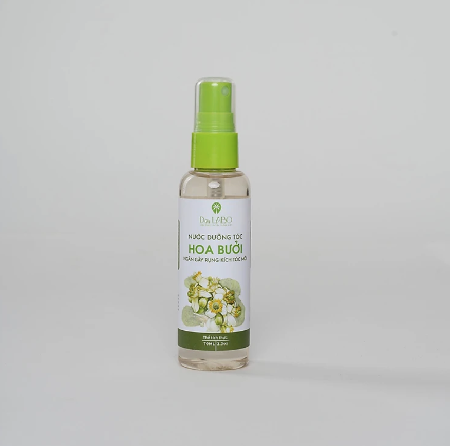 Nước dưỡng tóc Hoa Bưởi 70ml ngăn rụng tóc, kích tóc mới, mềm mượt & vấn vương hoa bưởi