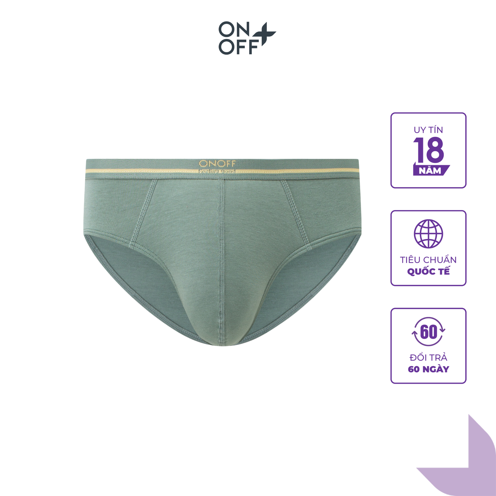 Quần lót nam dáng brief cotton MODAL ONOFF PREMIUM  mềm mại kháng khuẩn từ nhiên 18UQ24A213