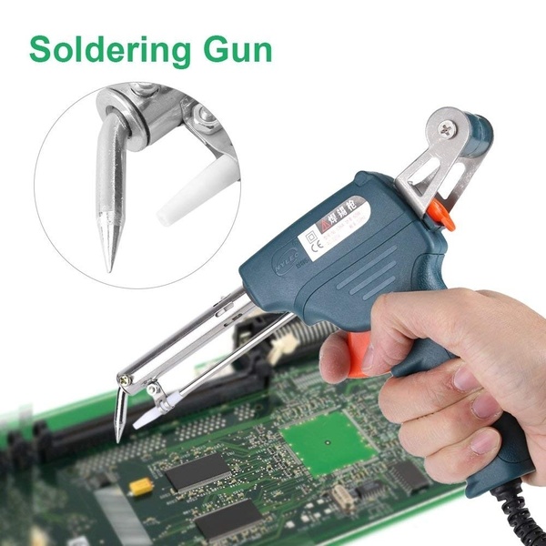 Mỏ hàn điện tử tự động đẩy thiếc 60W - Nóng nhanh, mối hàn đẹp - Tặng thiếc & nhựa thông