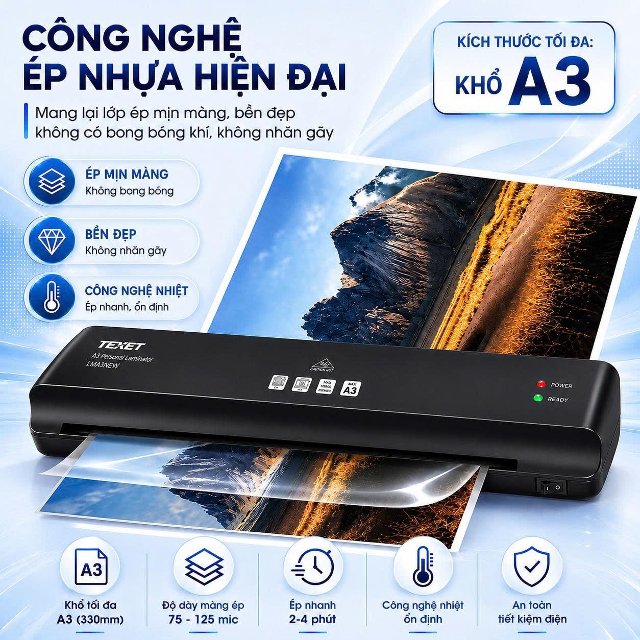 Máy Ép Nhựa Texet LMA3-V