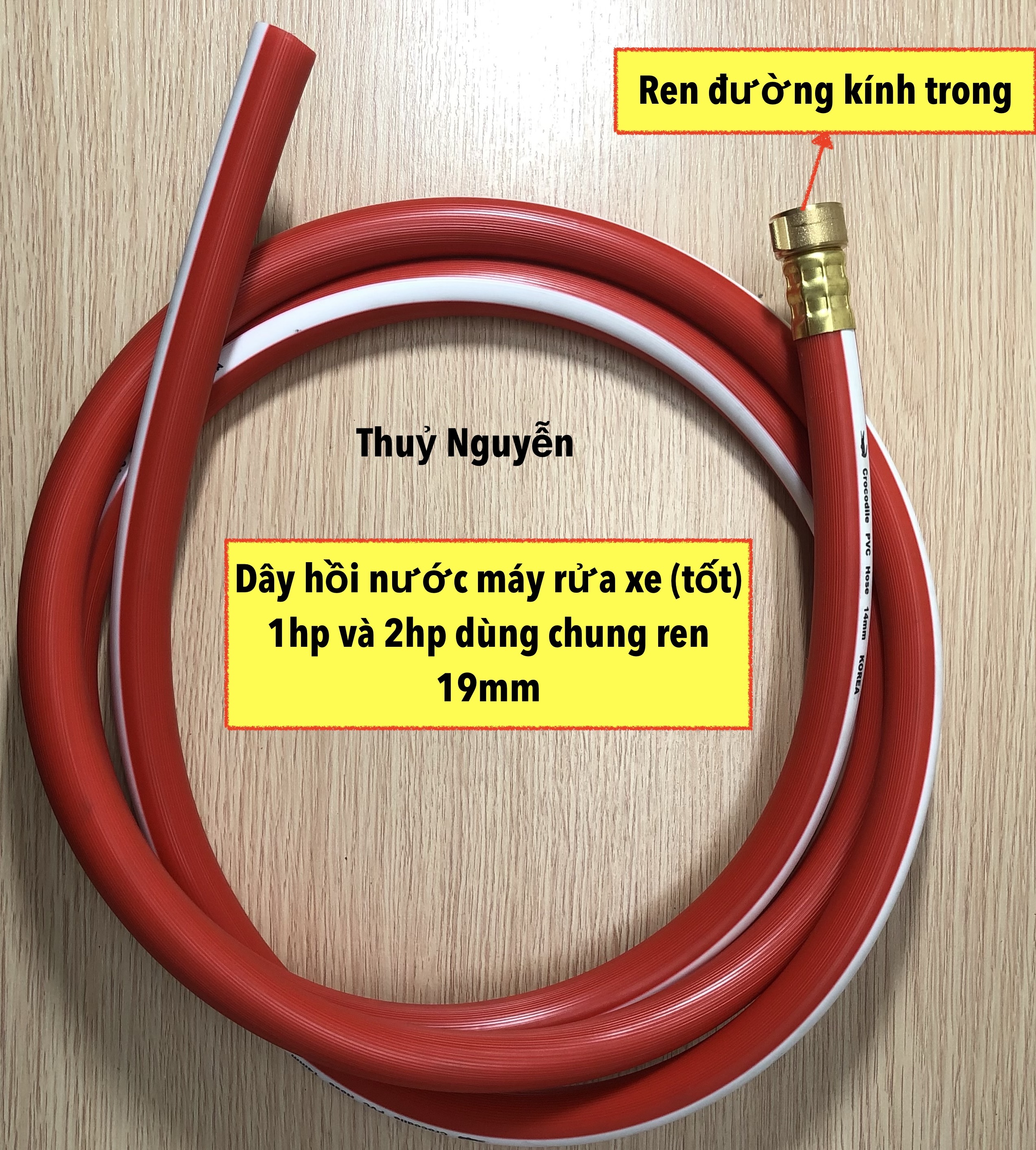 Dây hút nước / dây hồi nước máy rửa xe 1hp và 2hp