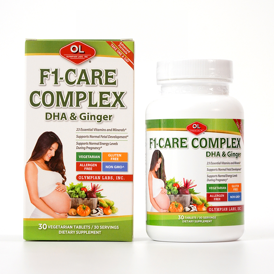 Vitamin tổng hợp số 1 cho bà bầu Olympian Labs F1- Care Complex - Hộp 30 viên