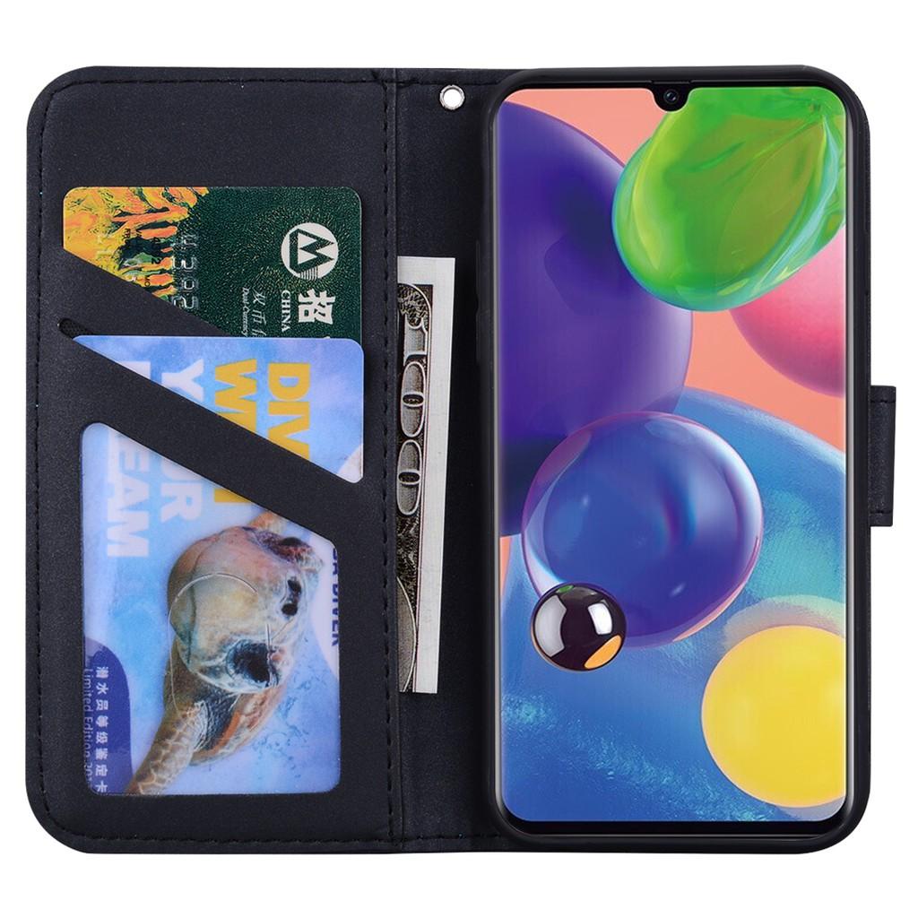 Ốp lưng da gập cho Samsung Galaxy A70S A50S A30S A20S A10S A70 A50 A40 A30 A20 A10 A01