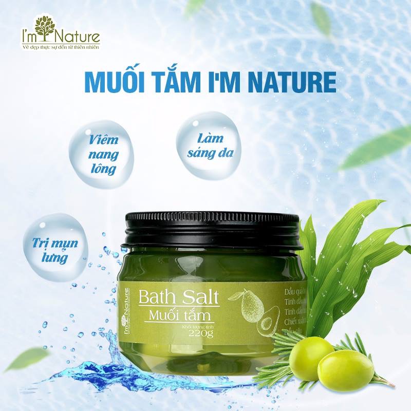 Muối tắm thảo mộc I’M NATURE 220g