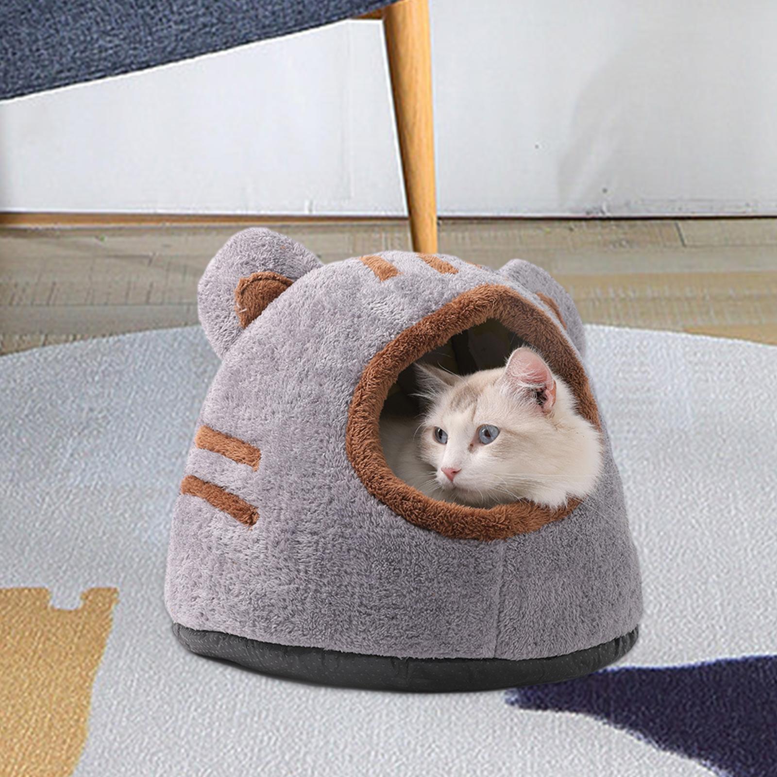 Adorable Cat Nest Bed, Sleeping Nest Bed, Comfortable Warm Cave for Indoor Cats
