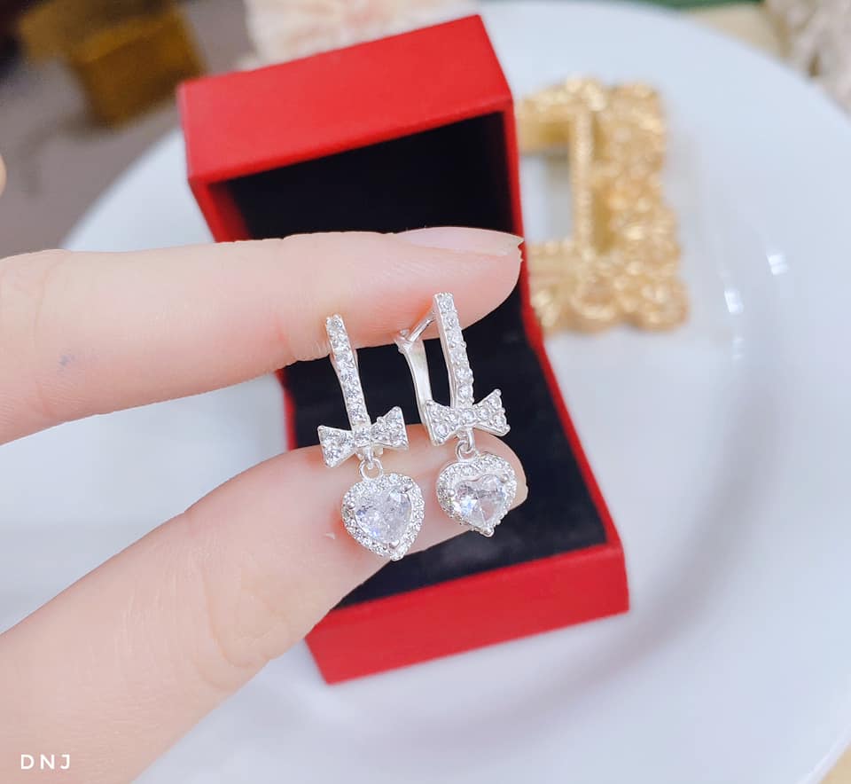 Bông tai bạc thời trang chất liệu bạc s925 MS0820