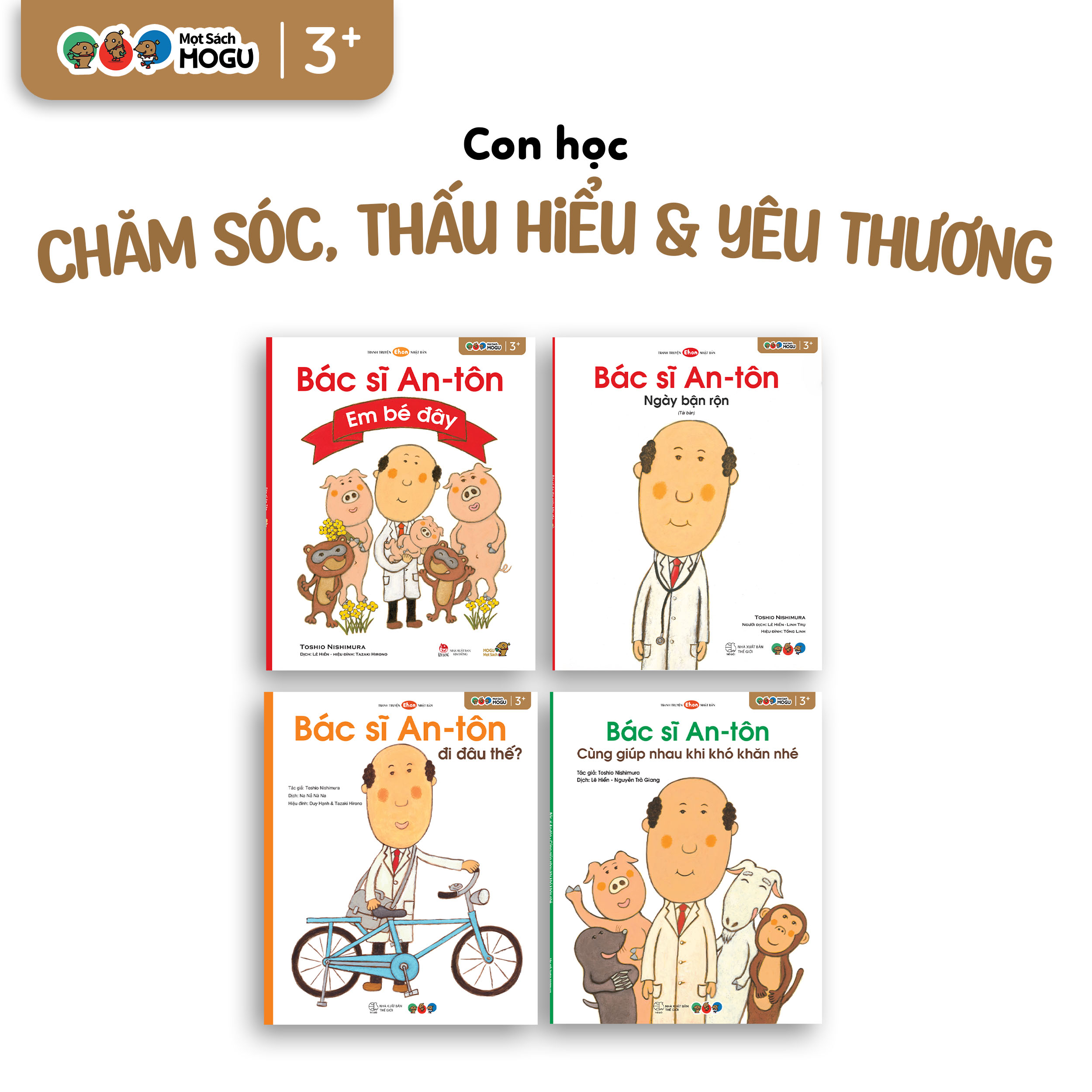Truyện Ehon bé 3-4-5 tuổi – Bộ 4 cuốn Bác sĩ Anton