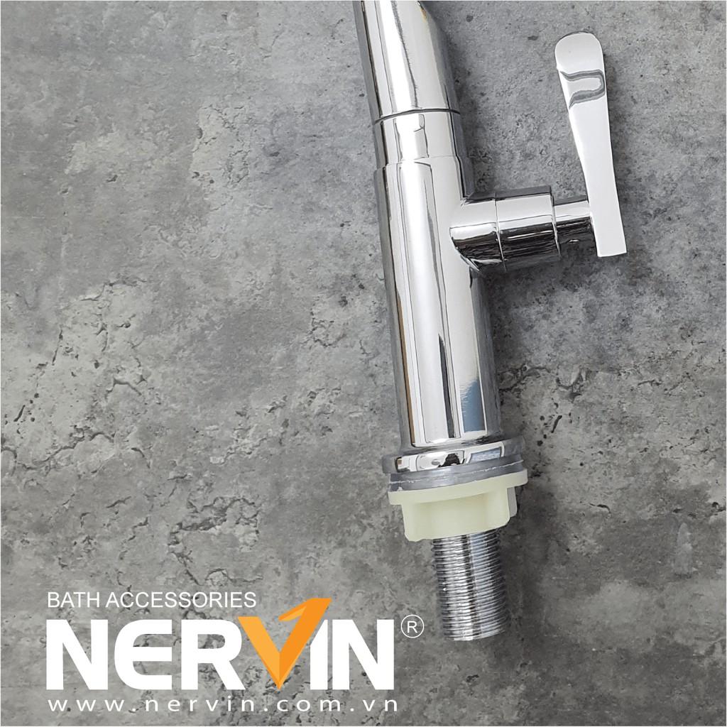 Vòi Rửa Chén Bát Lạnh Inox Mạ Crom Xoay 360 độ NV-3044C