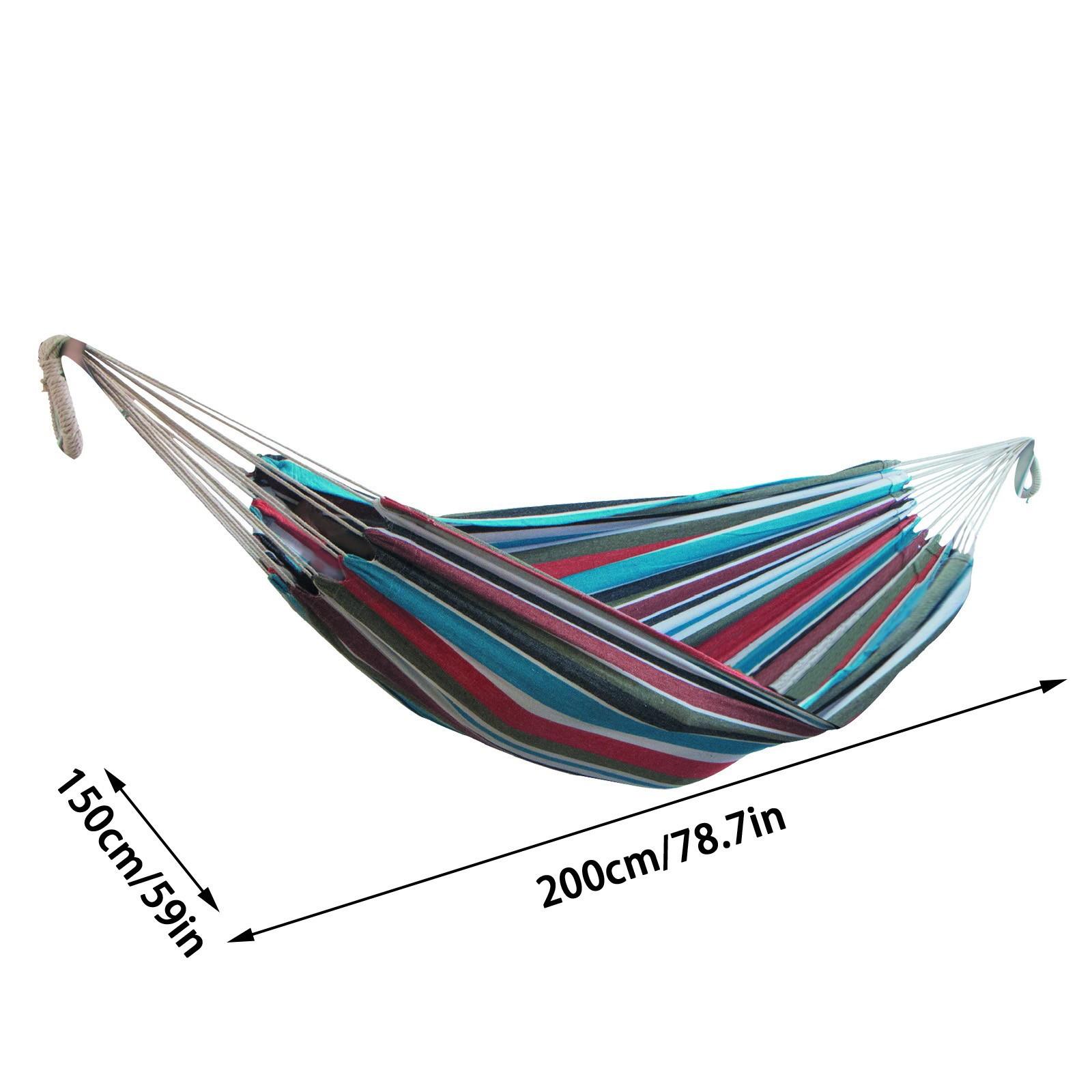 Trong Nhà Thoải Mái Độ Bền Sân Sọc Treo Ghế Ghế Lớn Võng Treo Ghế Vải Bố Dày Dặn Sọc Giường Vườn Võng