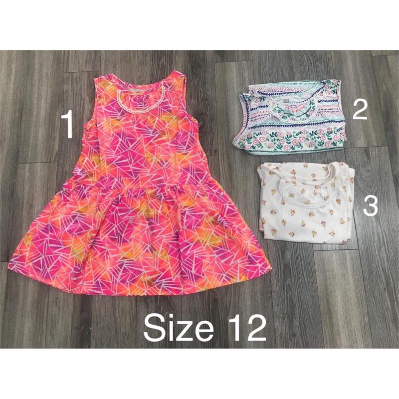 Váy sát nách cotton bé gái vải dư