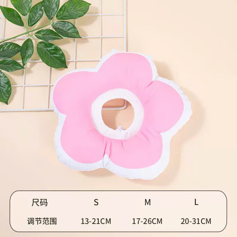 VÒNG CỔ THÚ CƯNG VÒNG CỔ LOA CHỐNG LIẾM CHO THỎ CHÓ MÈO BÔNG HOA DỄ THƯƠNG TỪ 0.5-5.5KG MÃ 10 CHO CHÓ MÈO THỎ