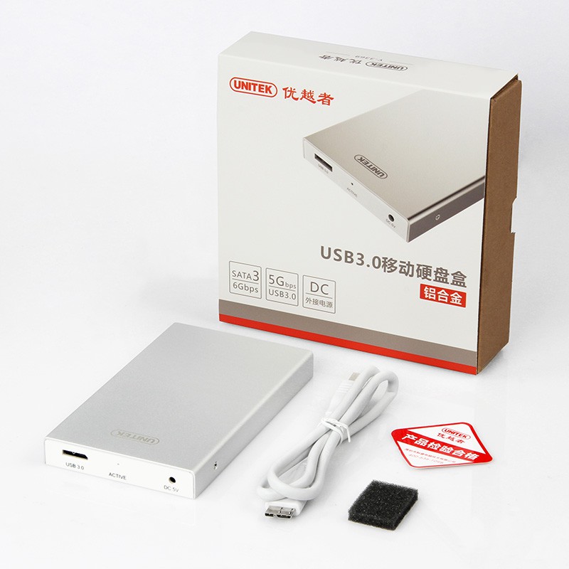 Hộp đựng Ổ cứng HDD Box 2.5" SATA Unitek Y-3369SL Hàng Nhập Khẩu