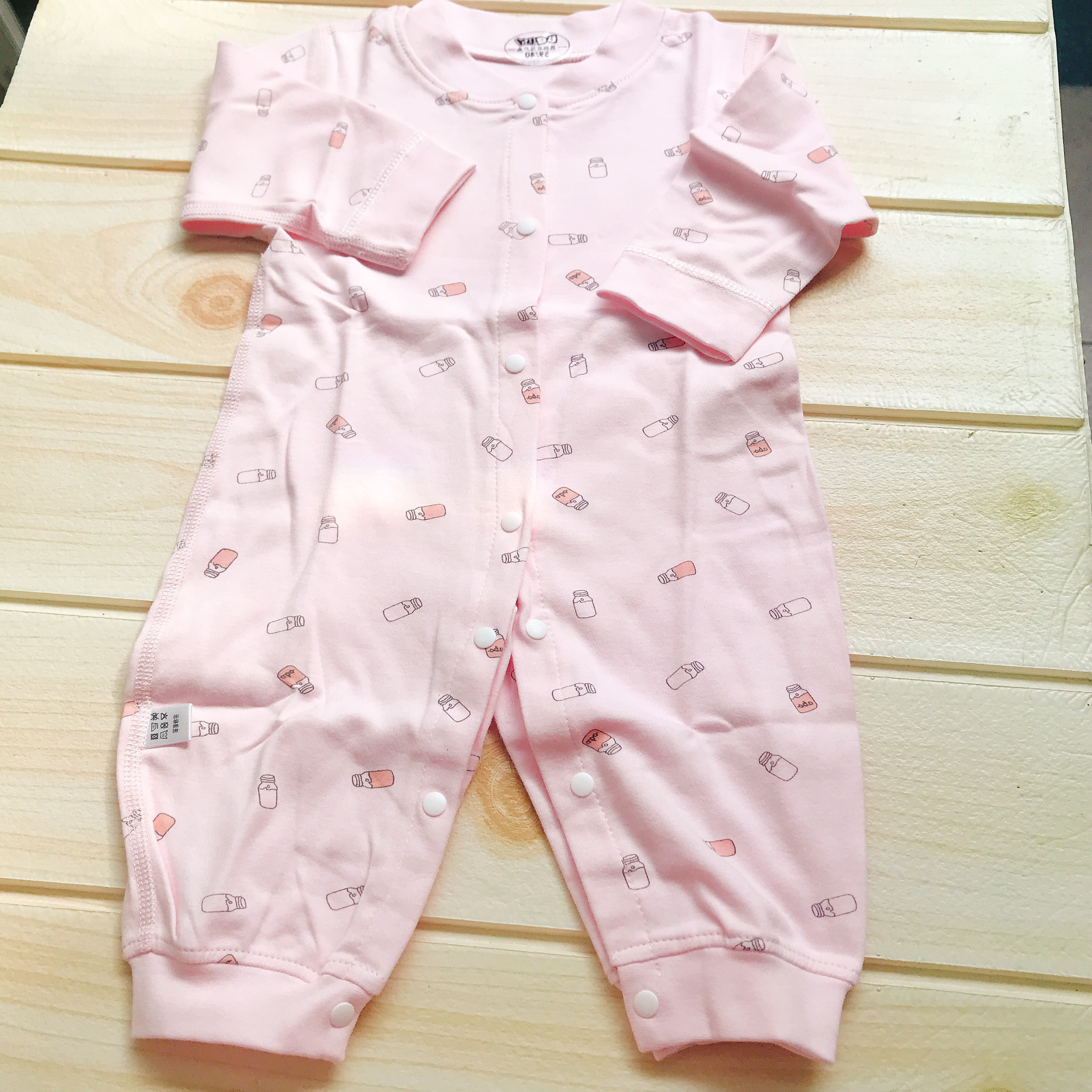 Bodysuit body nỉ sơ sinh cao cấp dày tay cài cúc giữa cho bé trai và bé gái