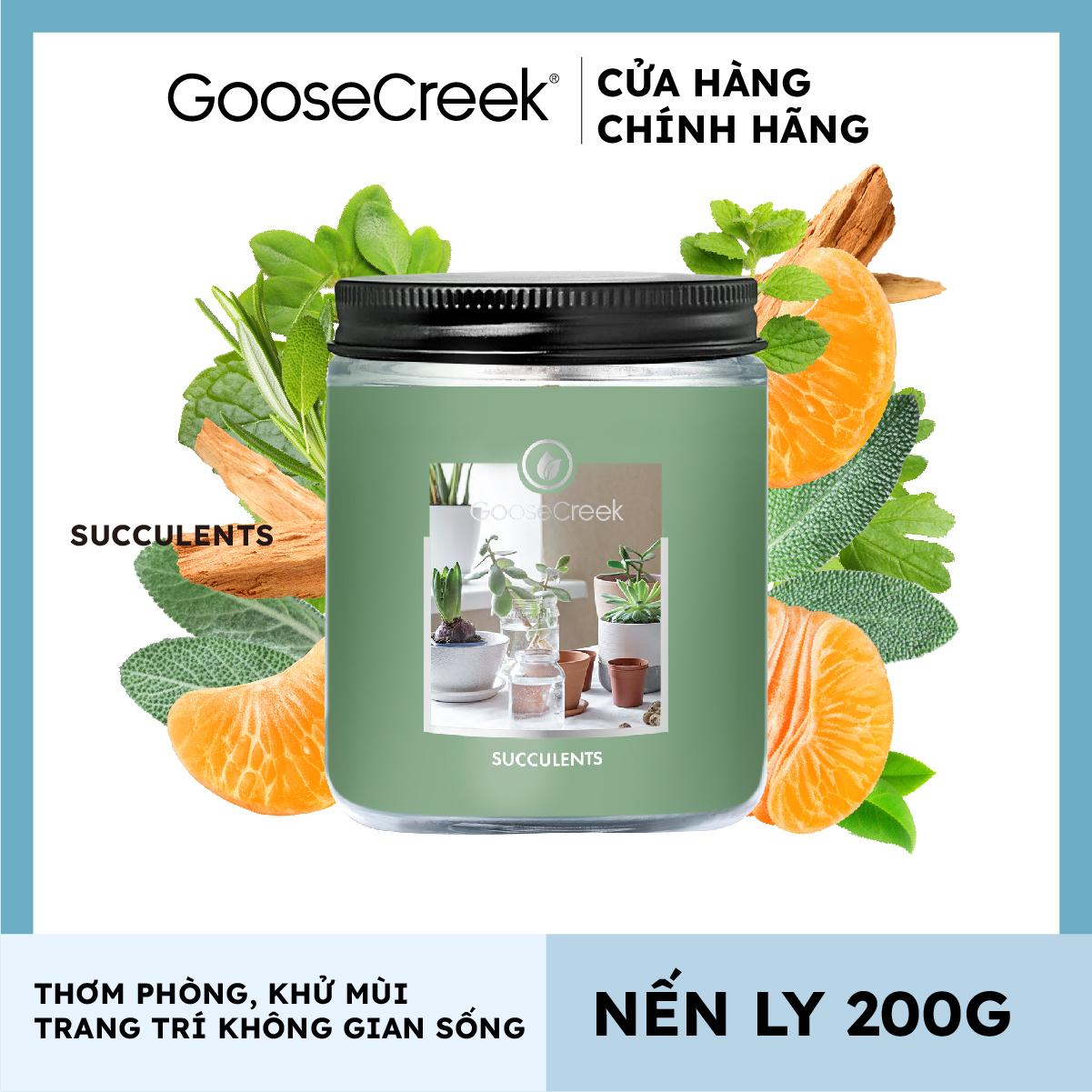 Nến ly Goose Creek (200g) - Succulents