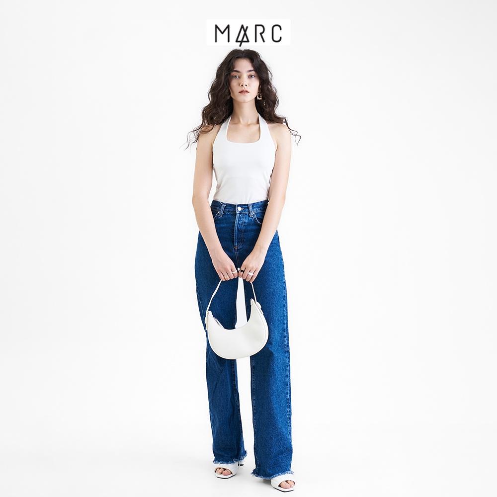 Áo thun nữ MARC FASHION cổ yếm form ôm trơn dày dặn không có nút sau FALH061822