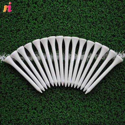 Tee golf gỗ dài màu trắng cứng cáp chắc chắn túi 10 chiếc TH002