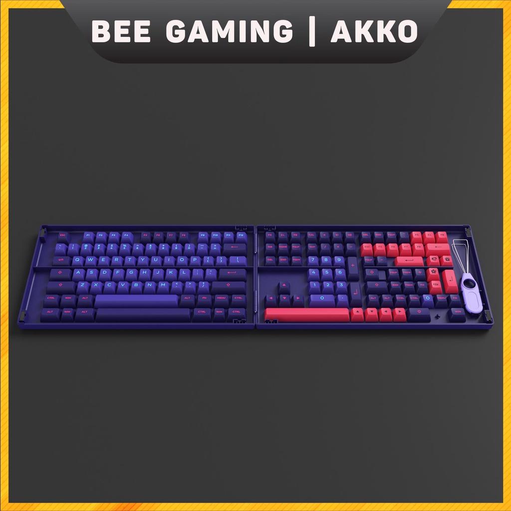 Bộ keycap chính hãng  AKKO - Neon (PBT DoubleShot / ASA profile / 158 nút)