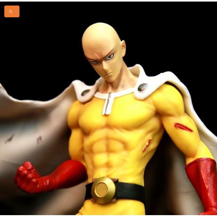 Mô hình Saitama chiến đấu lửa one punch man chất lượng cao 43cm