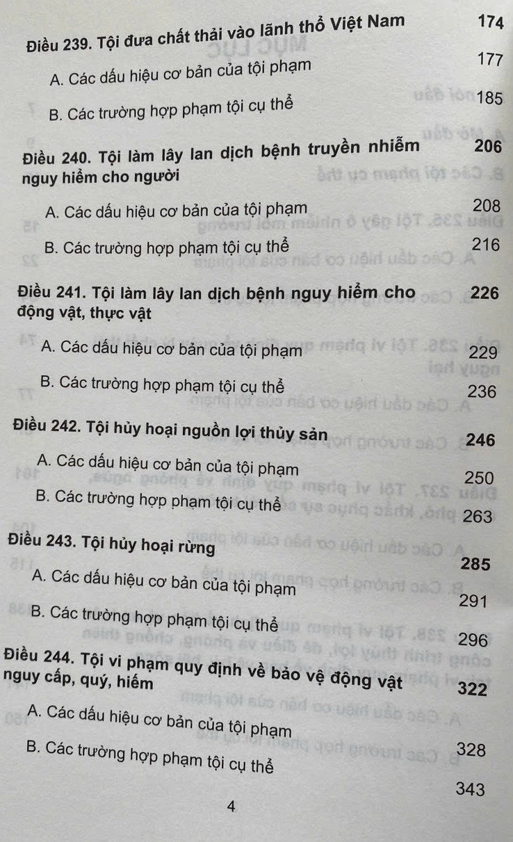 Bình luận Bộ luật hình sự năm 2015- Phần thứ hai Các tội phạm (Chương XIX- Các tội phạm về môi trường)