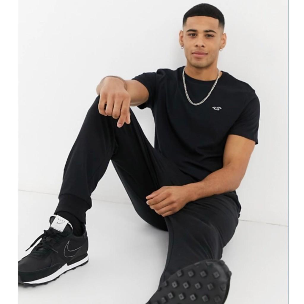 Áo thun nam Áo phông Hollister ngắn tay cổ tròn 100% cotton xuất xịn - BASIC BRO
