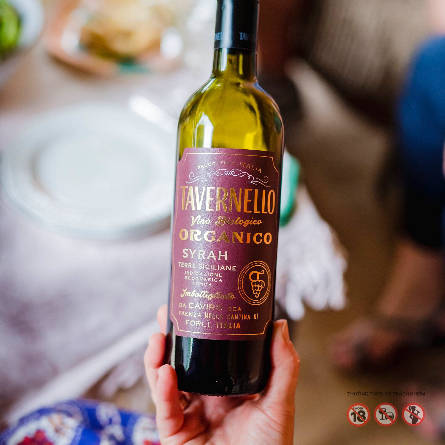 Rượu Vang Đỏ Tavernello Organico Syrah Terre Siciliane - Nhập Khẩu Chính Hãng