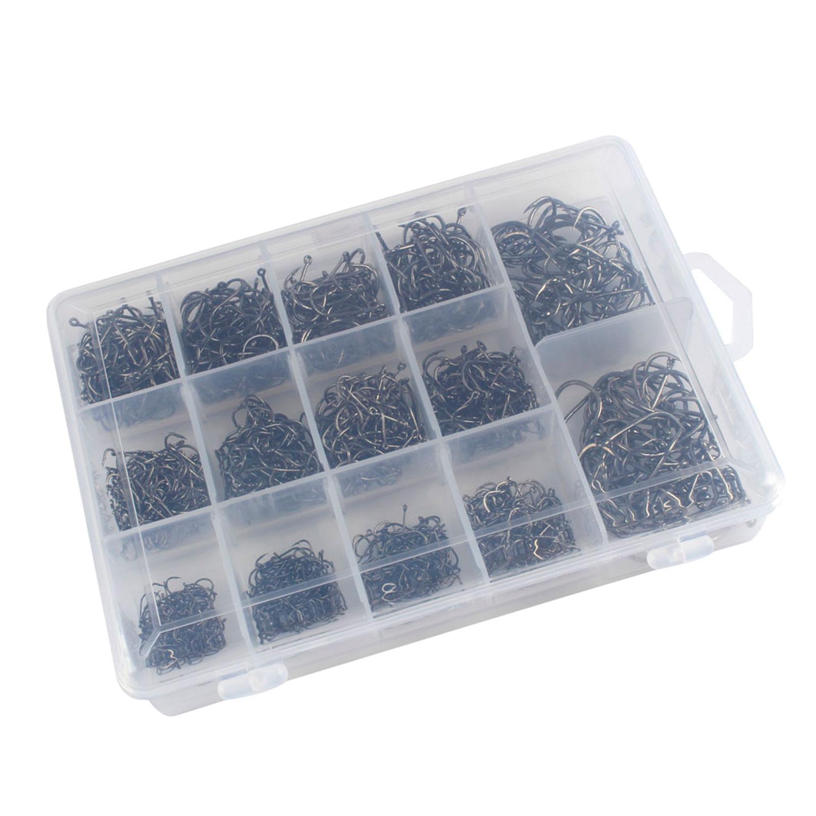Fishing Hooks Fish Hooks Fishing Terminal Supplies Offset Fishing Hooks Circle Hooks for Bass Freshwater Outdoor Sports Catfish Sea Fishing