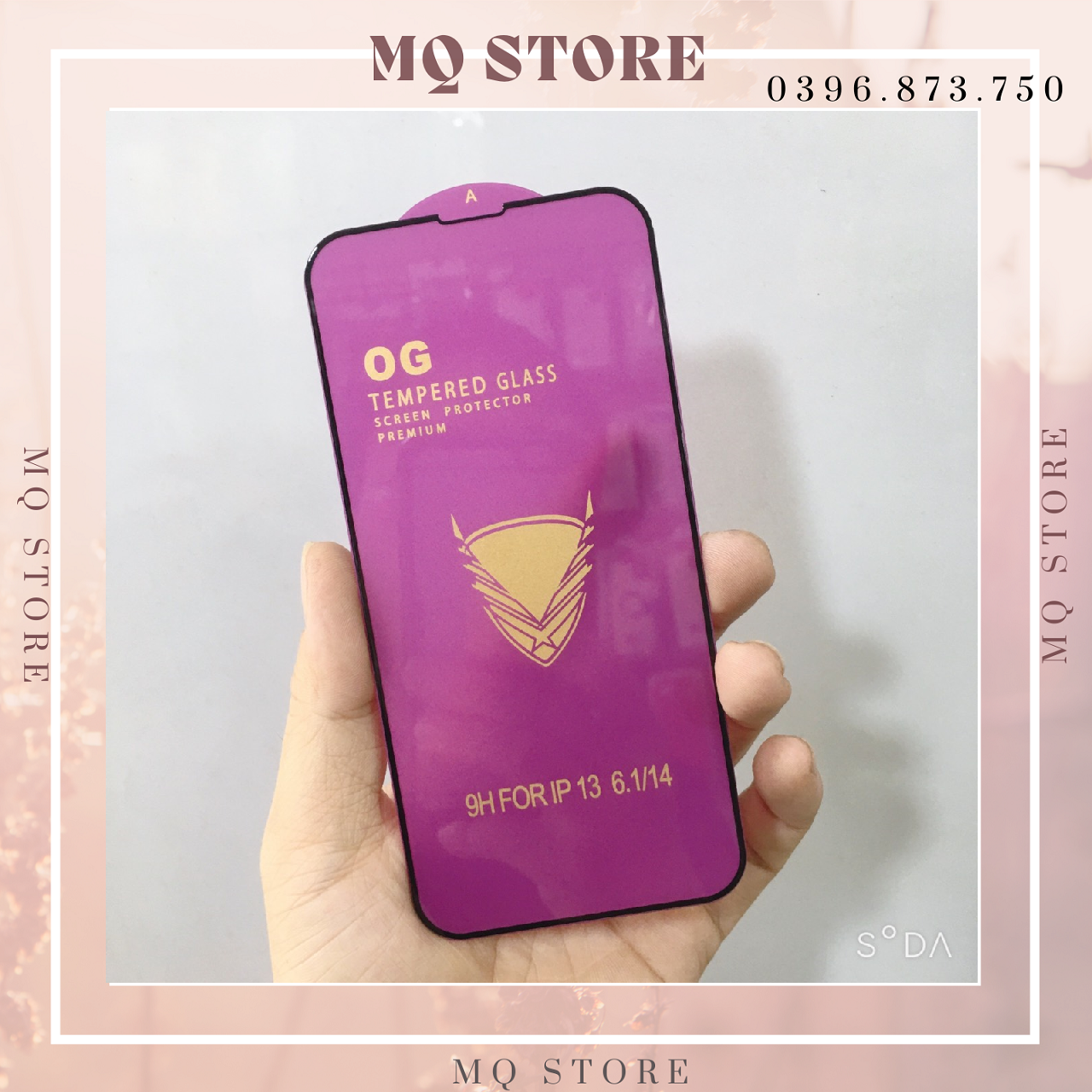 Kính cường lực full màn hình OG tím cao cấp dành cho iPhone 14/ 14Pro/ 14Max/14 Pro Max