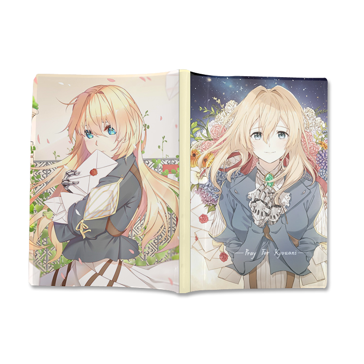 Sổ tay bìa dẻo hình Anime Violet Evergarden - Búp Bê Ký Ức - Khu Vườn Sắc Tím Năm Ấy