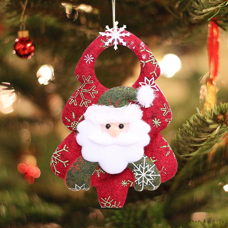 Búp bê nhồi bông hình ông già noel / tuần lộc / người tuyết / chú gấu treo cây thông noel trang trí giáng sinh đẹp mắt