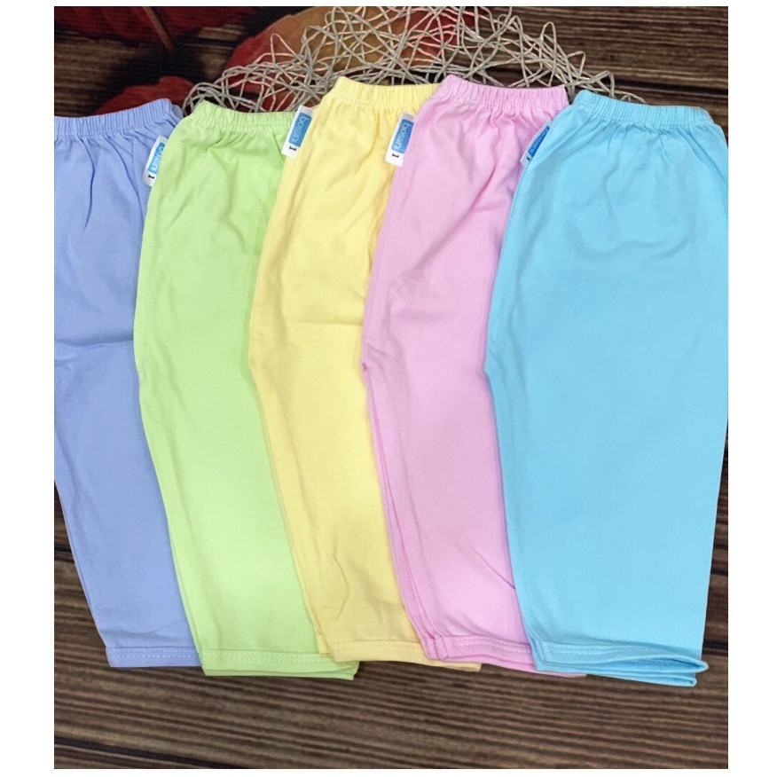 COMBO 5 QUẦN DÀI MÀU CHO BÉ MẶC NHÀ 100% cotton