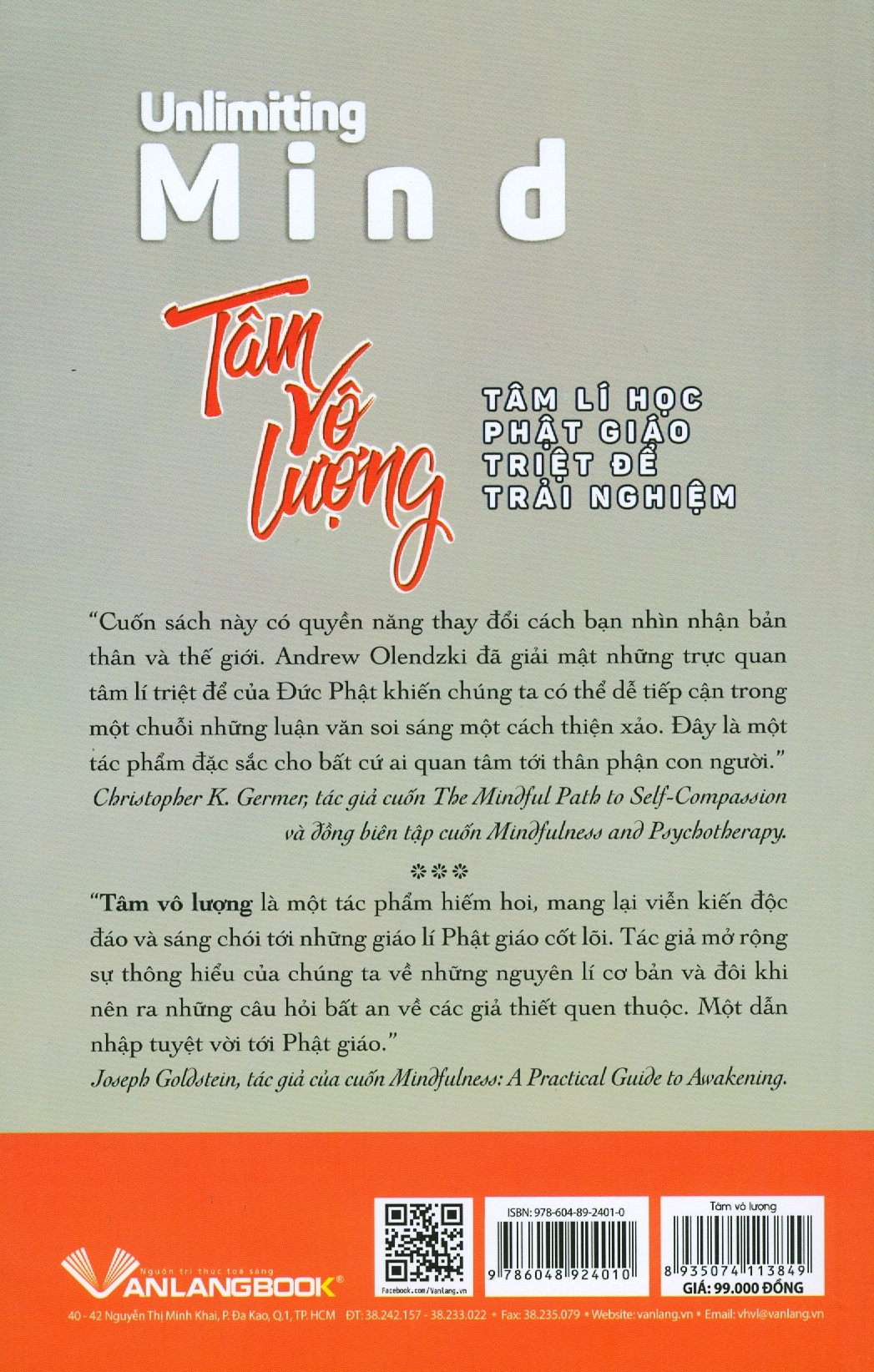 Tâm Vô Lượng - Andrew Olendzki - Vanlangbooks