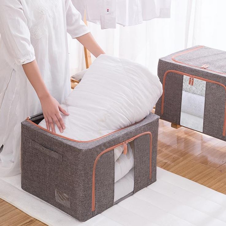 Túi Chăn Màn Khung Sắt Nhật Bản, Túi Đựng Chăn Mền Quần Áo Cao Cấp Chính Hãng  – Hàng Xuất Khẩu